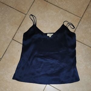 L'Agence Navy Blue Women's Top Xs